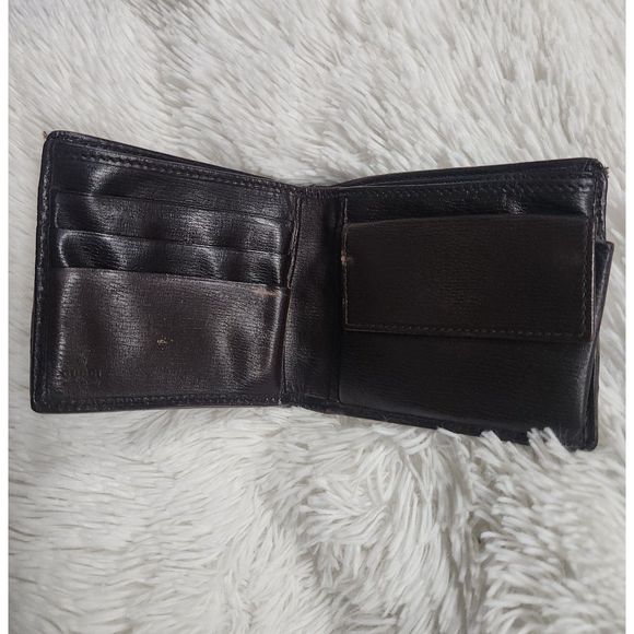Men's Bi-Fold Gucci Monogram Logo Wallet ~ Authentic - Picture 8 of 10